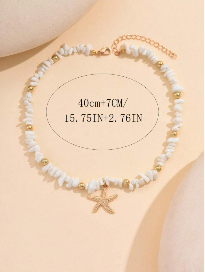 Starfish Pendant, Suitable For Women Daily And Travel Wear