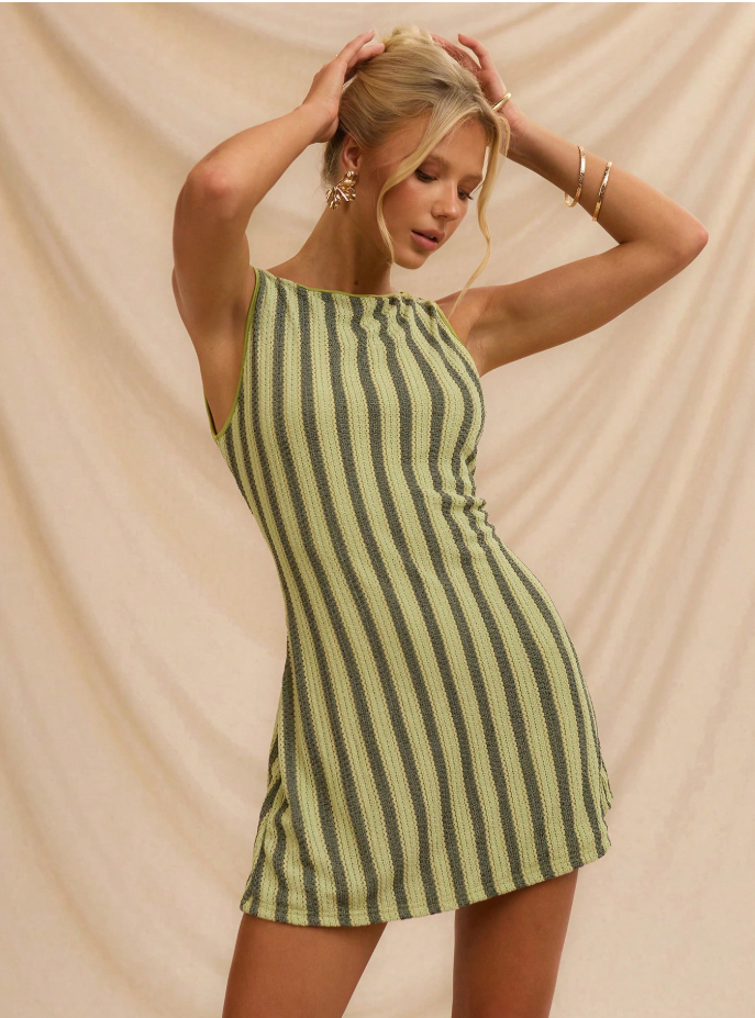Striped Knit Mini Dress – Summer Renaissance