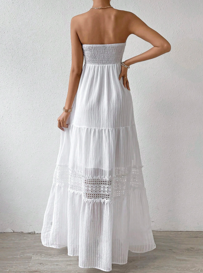 Breezaya Strapless Boho Maxi Dress