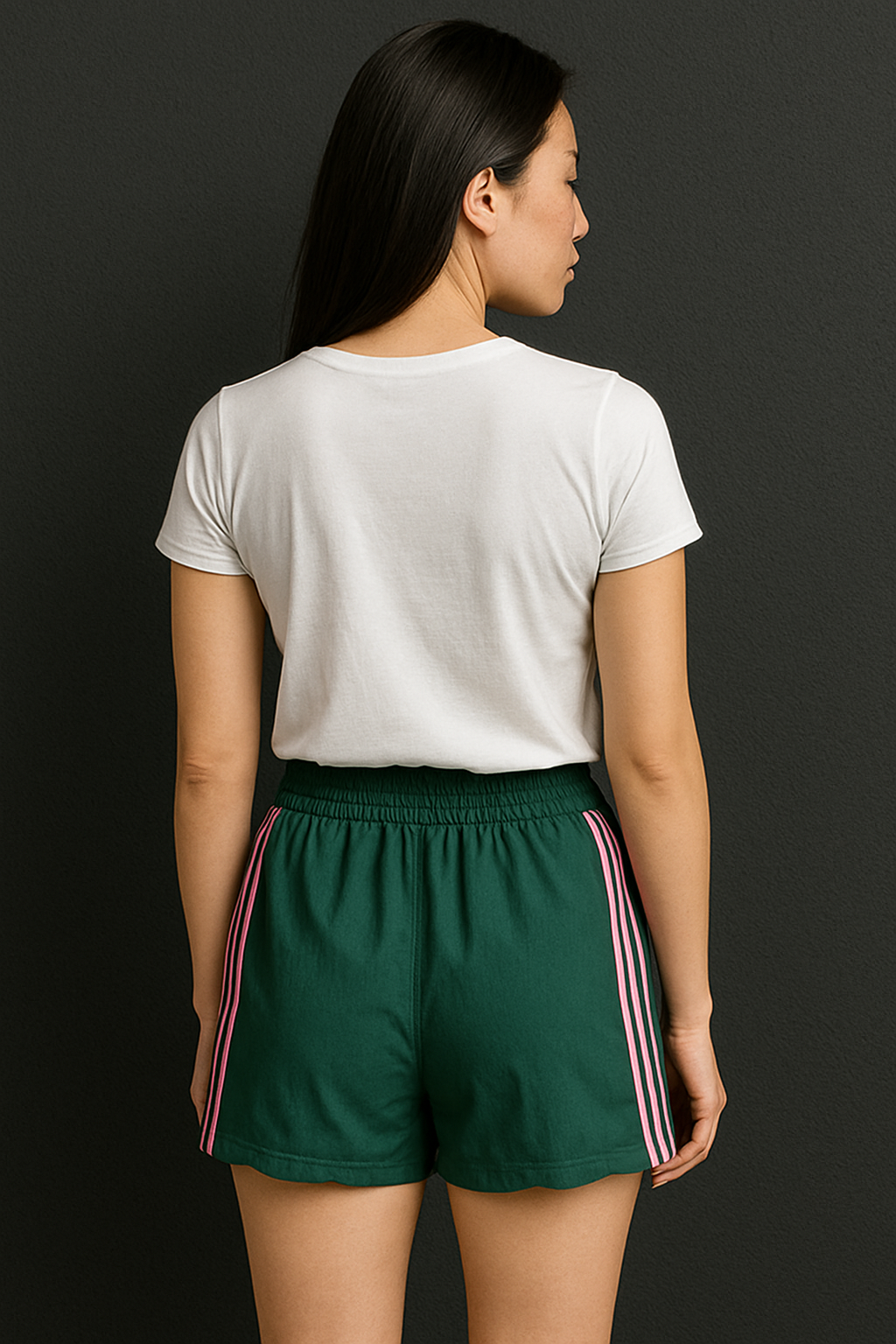 Comfortcana Women's Side Stripe Elastic Waist Casual Loose Shorts for Summer