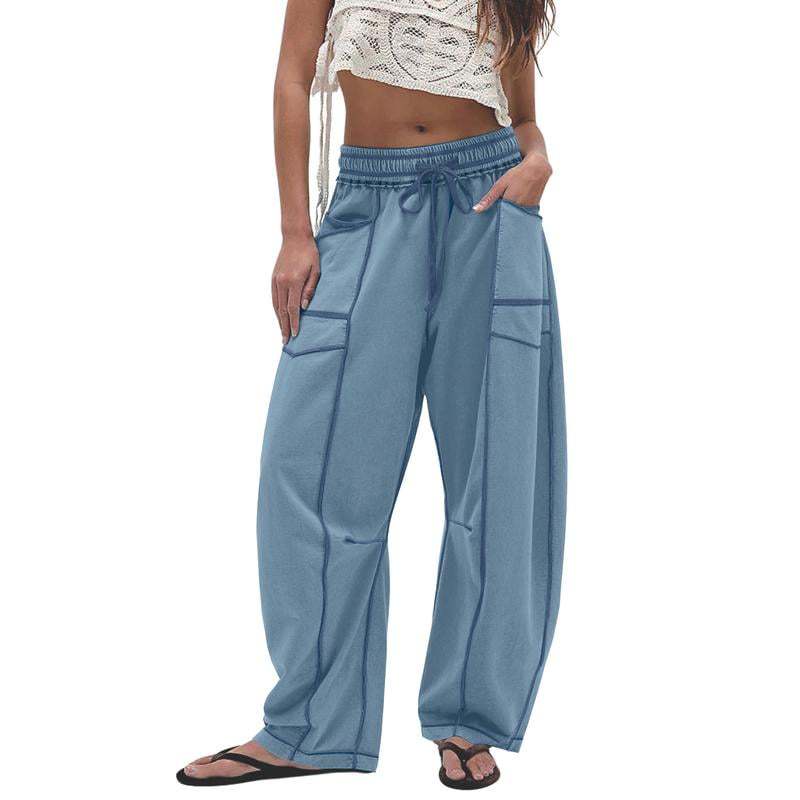 Contrast Stitch Cargo Pants