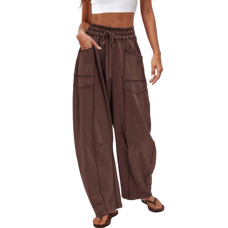 Contrast Stitch Cargo Pants