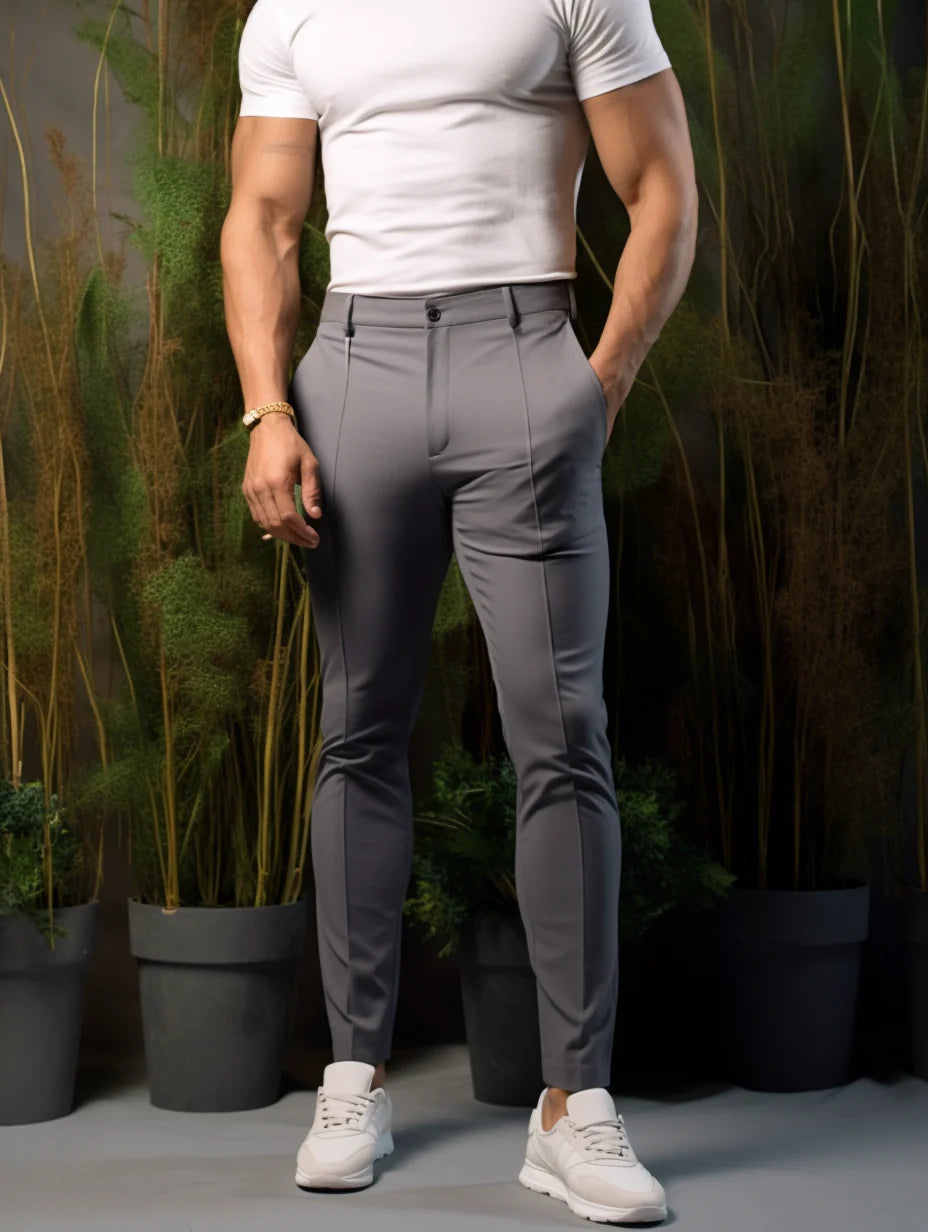 Slim Smart-Fitted Pants