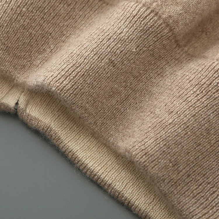 Cashmere Zipper Cardigan