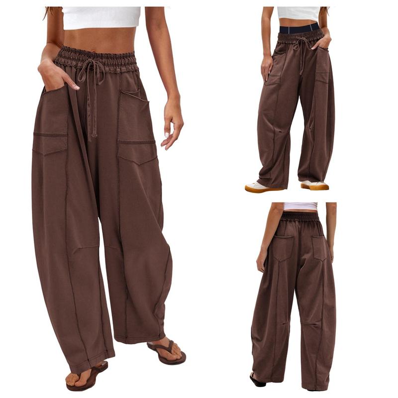 Contrast Stitch Cargo Pants