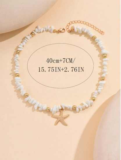 Starfish Pendant, Suitable For Women Daily And Travel Wear