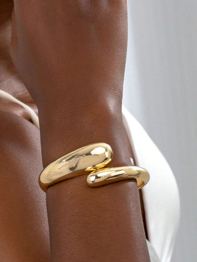 Golden Snake Cuff Bracelet