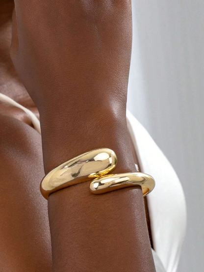 Golden Snake Cuff Bracelet