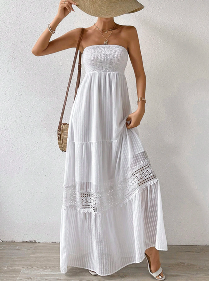 Breezaya Strapless Boho Maxi Dress