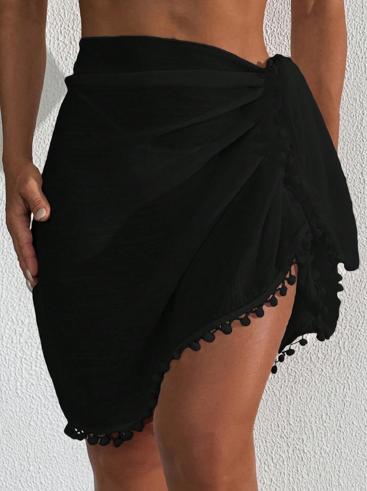 Boho Beach Tassel Mini Cover-Up Skirt