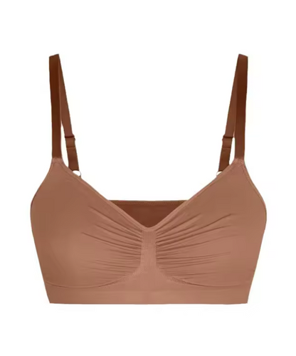 Women's Seamless Black Bralette - 2XL Comfort Fit