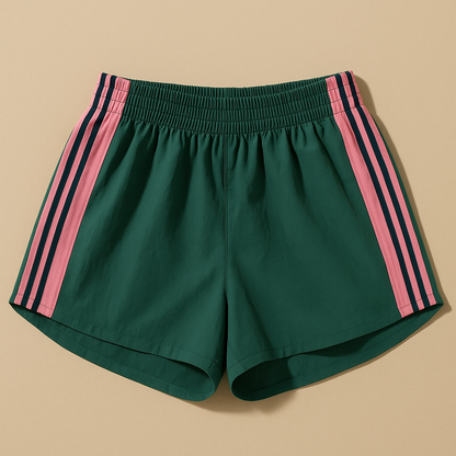 Comfortcana Women's Side Stripe Elastic Waist Casual Loose Shorts for Summer