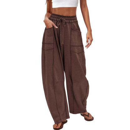 Contrast Stitch Cargo Pants