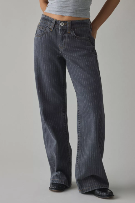 Striped Swagger Wide-Legs