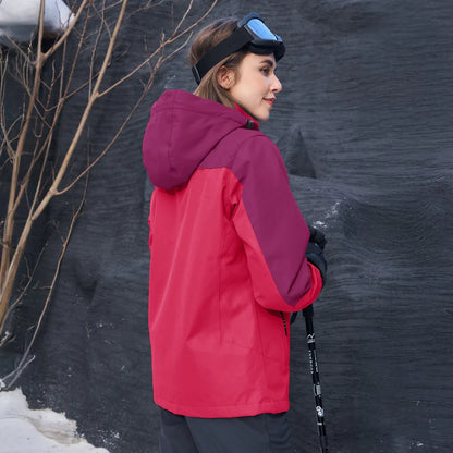 Women's 3-in-1 Waterproof Ski Jacket with Fleece Liner
